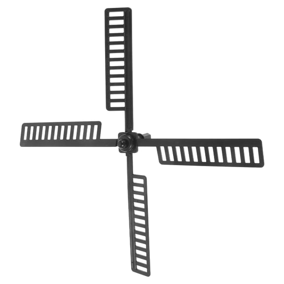 OFFIGAM Windmill Lighthouse Accessory with Black Plastic Blades for Weatherproof Outdoor Decoration