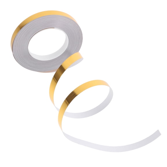 OFFIGAM Plated Gold Border Stickers Peel and Stick Decorative Wall Trim for Kitchen Bathroom Ceiling