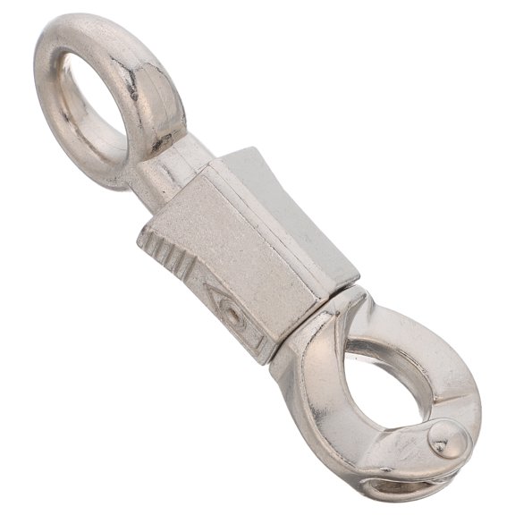 OFFIGAM Plated Silver Zinc Alloy Halter Panic Snap Hook with Quick Release for Equestrian Rope