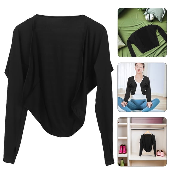 OFFIGAM Black Cooling Shawl with UV , Lightweight Polyester Scarf for Outdoor Sports and Activities