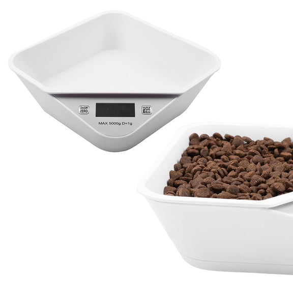 OFFIGAM Digital Kitchen Food Scale White Plastic for Baking and Cooking Accurate Instant Results 1 Set