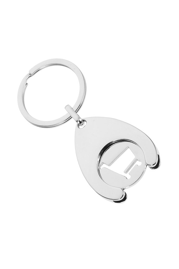 Portable Metal Shopping Cart Token Keyring Safe Lightweight Trolley Token Pendant for Daily Use