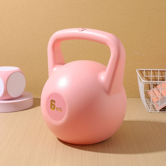 OFFIGAM Pe Material Pink Kettlebells for Effective Exercise and Weightlifting