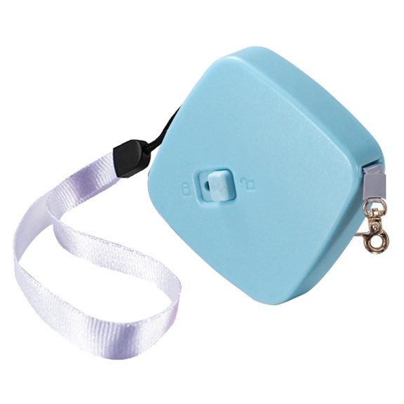 OFFIGAM Portable Retractable Dog Leash Blue Nylon Easy Control for Outdoor Pet Walking