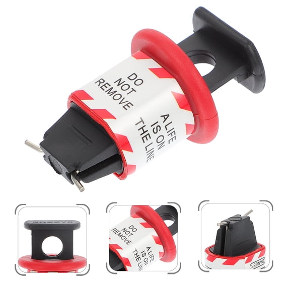 OFFIGAM Power Isolation Lockout Device Black 1 Set for Electrical Maintenance