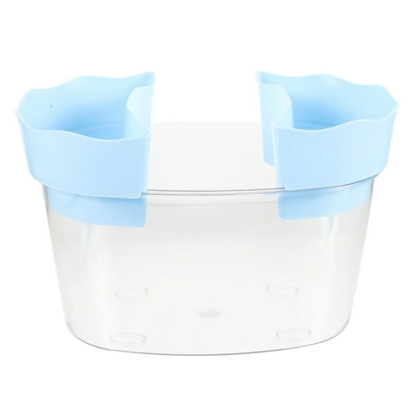 OFFIGAM Small Plastic Fish Tank with Smooth , Assorted Colors, Perfect for Home and Office Decor