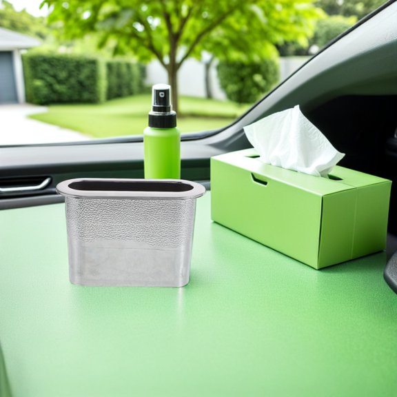OFFIGAM Car Phone Storage Box in Plated Silver - Practical, Universal Fit, Stable and Clutter-Free Interior