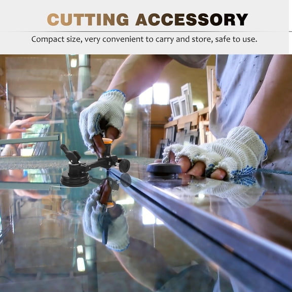 OFFIGAM Professional Glass Circular Cutter with Wear Resistant Aluminum Alloy Blade for Accurate Cutting
