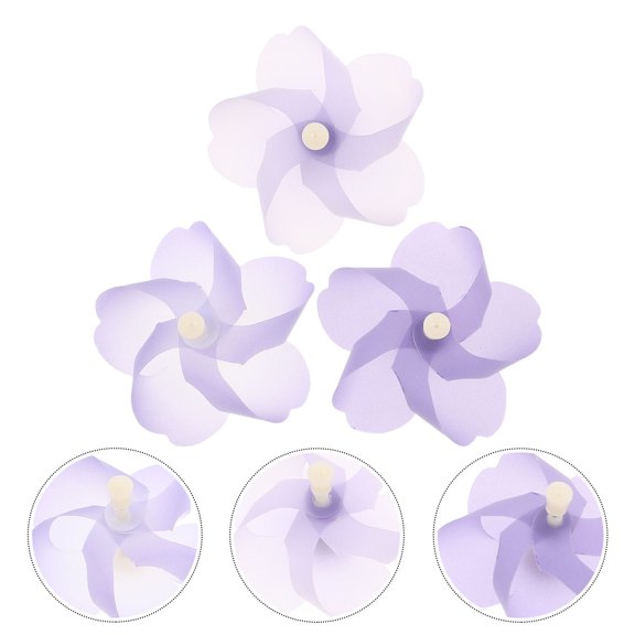 OFFIGAM Purple Rotatable Plastic Windmill Decoration for Bikes with Magnetic Design Ideal for Teens and Adults