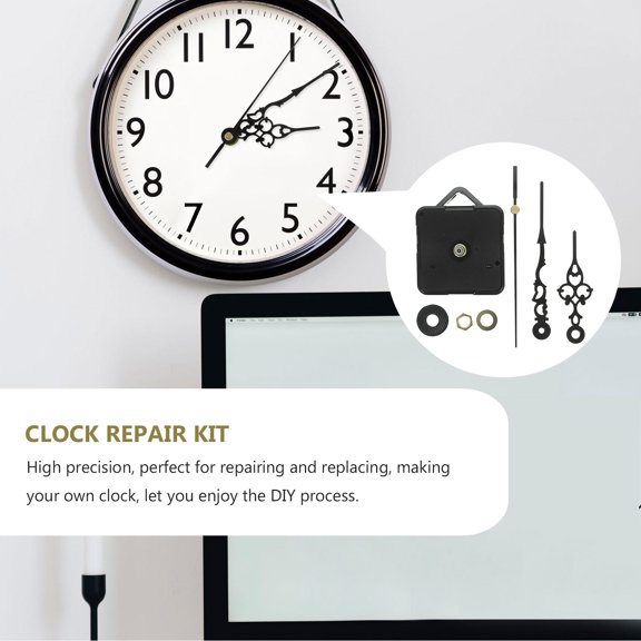 OFFIGAM Quartz Wall Clock Movement Black Electronic Clock Repair Replacement Part