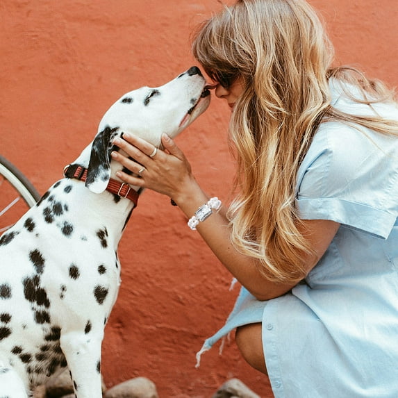 OFFIGAM Quartz Watch for Women with White Dial, Rhinestone Accents, Stainless Steel Bracelet Band, Stylish and Elegant