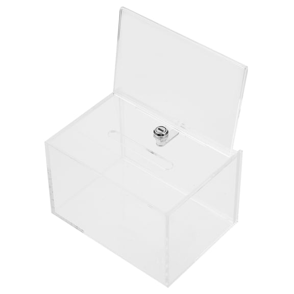 OFFIGAM Raising Box Clear Acrylic Mail Storage for General Users 1Pack