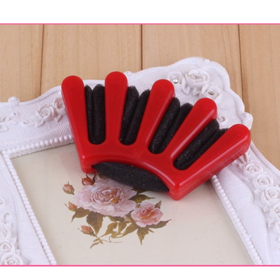 OFFIGAM Red Sponge Hair Braider Machine for Elegant Hair Styling and Versatile Use