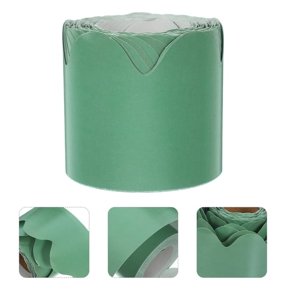 OFFIGAM Replaceable Dark Green Bulletin Board Border Sticker for Multiple Surfaces