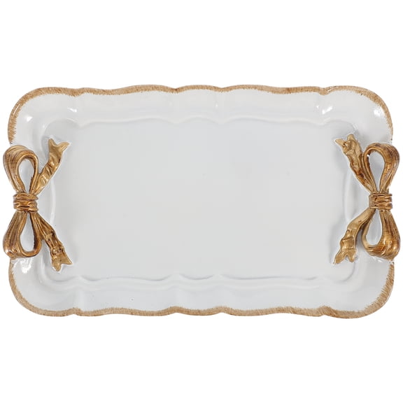 OFFIGAM Resin Serving Platter Dessert Serving Tray Dining Room Hotel Tea Cup Tray