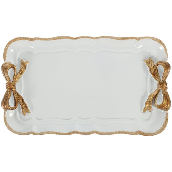 OFFIGAM Resin Serving Platter Dessert Serving Tray Dining Room Hotel Tea Cup Tray