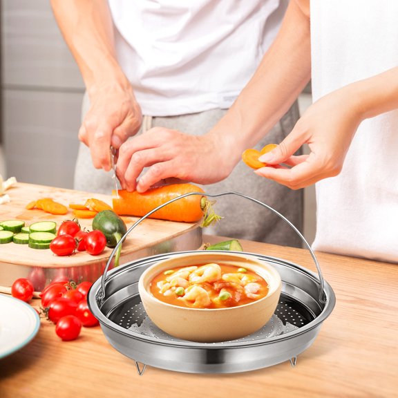 OFFIGAM Stainless Steel Steamer Basket for Cooking Multi Function Filtering 1Pcs