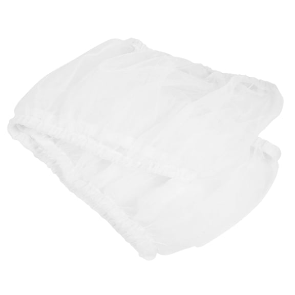 OFFIGAM Reusable White Birdcage Seed Guard with Breathable Nylon Mesh for Parakeet Cages