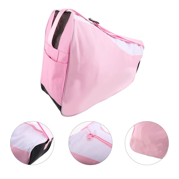 OFFIGAM Roller Skate Storage Bag Pink Stylish Carrying Bag for Inline and Ice Skates