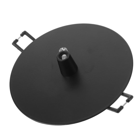 OFFIGAM Round Black Ceiling Light Canopy with Quick Installation and Stable Support