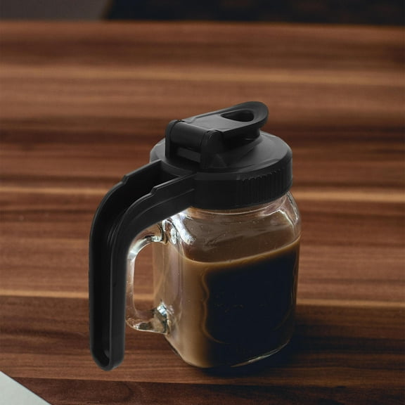 OFFIGAM Salad Jar Flip Cap Mason Jar Lid PP Airtight Seal Beverage Enthusiasts 1Set