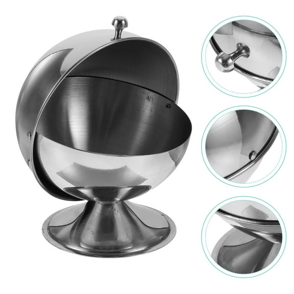 OFFIGAM Sealable Stainless Steel Sugar Bowl with Lid for Moisture Proof Kitchenware 1Pack