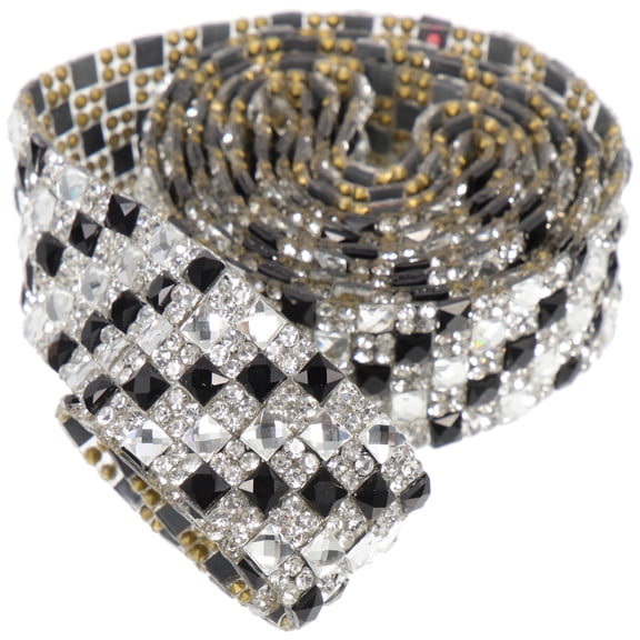 OFFIGAM Self-Adhesive Rhinestone Ribbon Tape for Crafting, Clothing, Decoration, Sparkling Trim for Apparel and Accessories