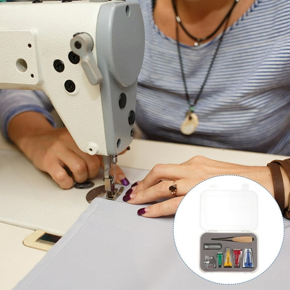 OFFIGAM Sewing Awl Kit with Bias Tape Maker for Crafting, Assorted Colors, Easy to Use for Sewing Projects