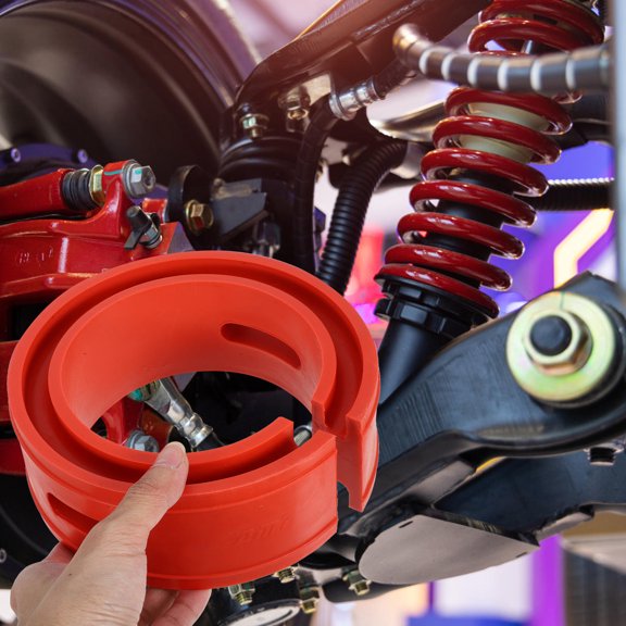 OFFIGAM Shock Absorber Spring Red Rubber Coil Spring Spacer 1Pcs