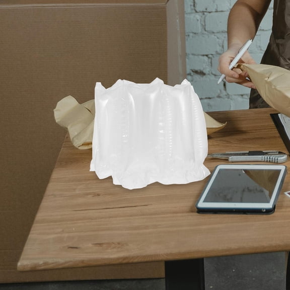 OFFIGAM Transparent Air Cushion Packaging Bags with Adjustable Inflation for Secure Shipping and Product Protection