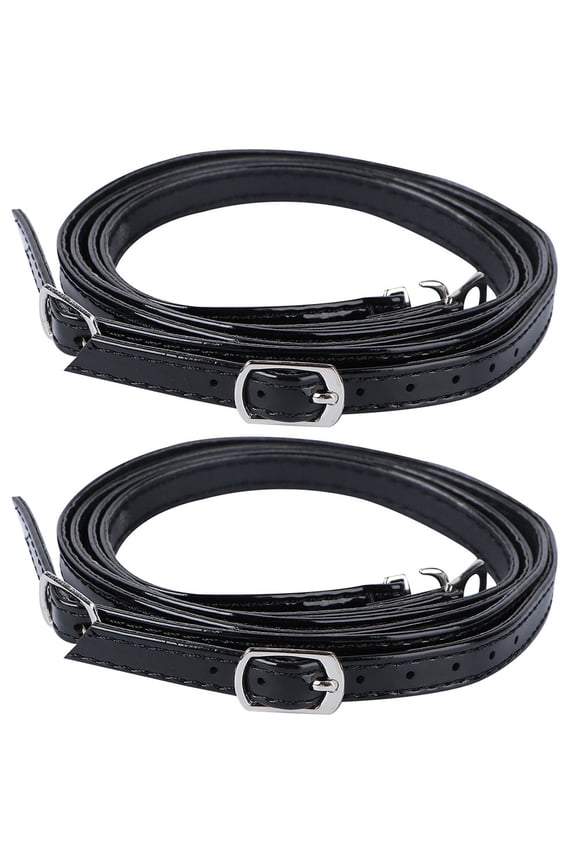 2 Pairs Black Heel Bands for High Heels, Replaceable Fixing Shoe Straps for Comfort and Stability