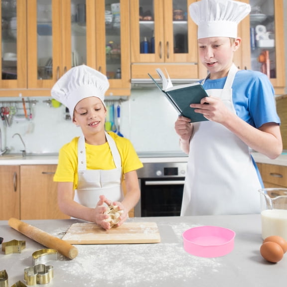 OFFIGAM Silicone Cake Pan Pink for Kitchen Baking with Non Stick Quick Release and Easy Cleanup