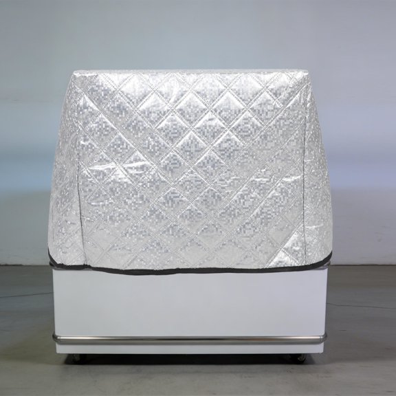 OFFIGAM Silver Refrigerator Heat Protector Cover with Insulation and Weatherproof Design for Freezers
