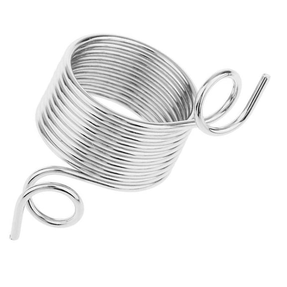 OFFIGAM Silver Stainless Steel Norwegian Knitting Thimble with Yarn Guides for Comfortable Knitting Use 17mm