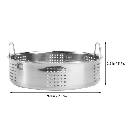 OFFIGAM Stainless Steel Steamer Basket with Dual Handles for Easy Carrying and Quick Cleaning, Fits Various Pots and Pans