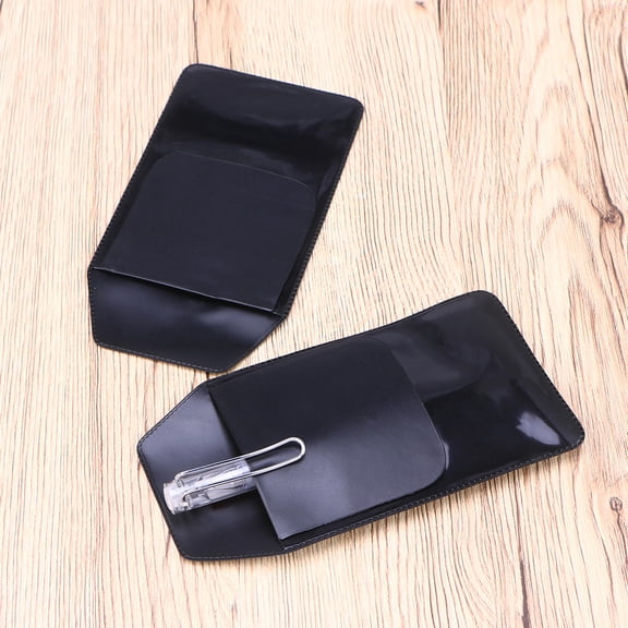 OFFIGAM Simple Elegant Black Pocket Protector Pen Holder Leakproof and Wear Resistant