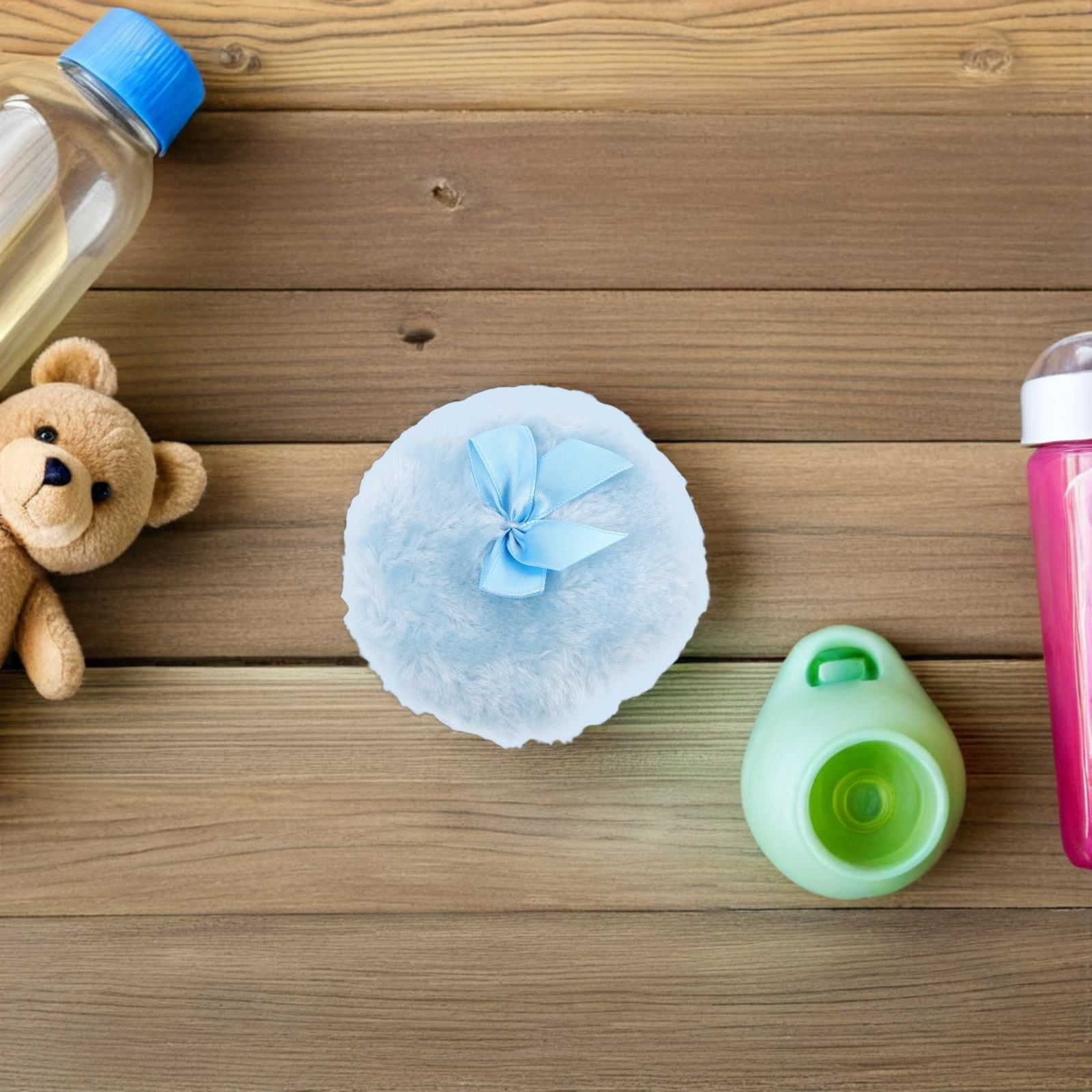 OFFIGAM Plush Makeup Powder Puff Set, Sky , Soft Material with Adorable ...