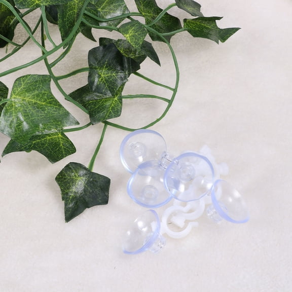 OFFIGAM Reptile Climbing Accessories with Artificial Green PVC Leaves, Curved Design for Snake Enclosure Decoration, 1 Set