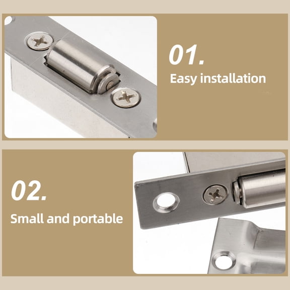 OFFIGAM Stainless Steel Closet Ball Catch Adjustable with Strike Plate