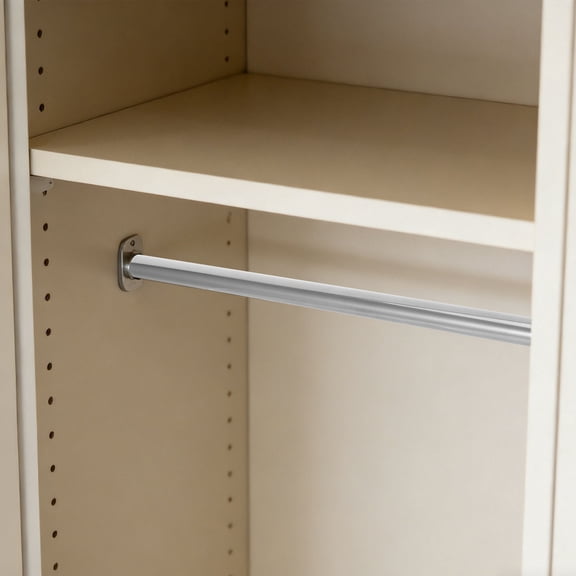 OFFIGAM Stainless Steel Clothes Rod Heavy Duty Closet Bar Rod for Efficient Storage