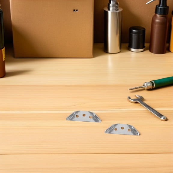 OFFIGAM 30pcs Stainless Steel Corner Braces for Home Furniture Assembly, Silver 90-Degree Angle Support