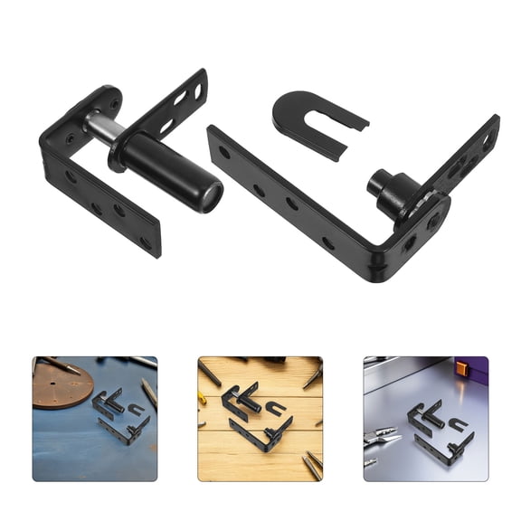 OFFIGAM Heavy-Duty Black Stainless Steel Hinge for Dual Swing in Commercial Use