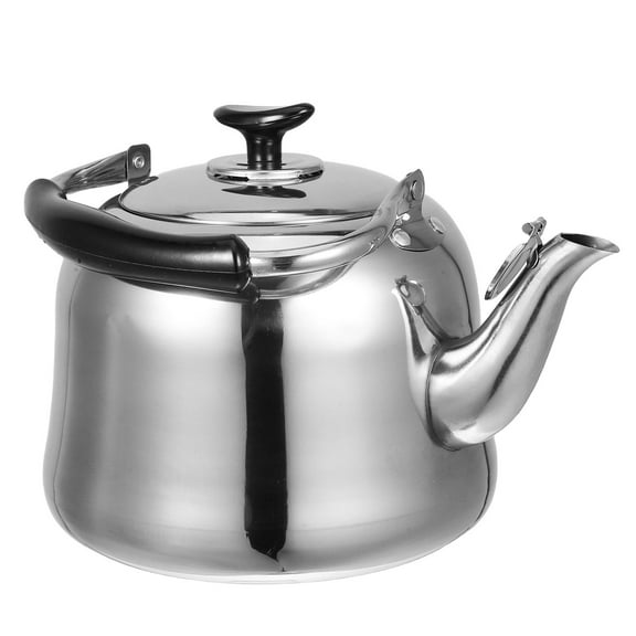 OFFIGAM Stainless Steel Kettle for Home Use with Ergonomic Handle and Large Capacity Silver 4L