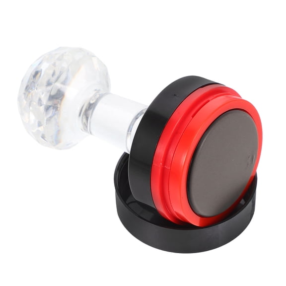 OFFIGAM Black Plastic Stamp Handle with Blank Light-Sensitive Stamp for Journaling and Crafting, 1 Set