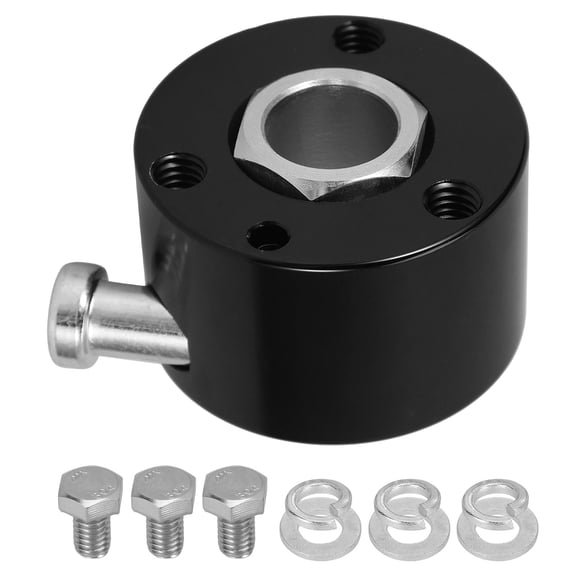 OFFIGAM Quick Release Steering Wheel Hub Adapter, Aluminum Alloy, Black, Car Interior Accessory
