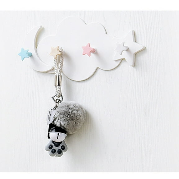 OFFIGAM Adhesive Shower Hooks Stick On Wall Mounted Cloud Hooks for Bathroom Accessories Organization 1 Set