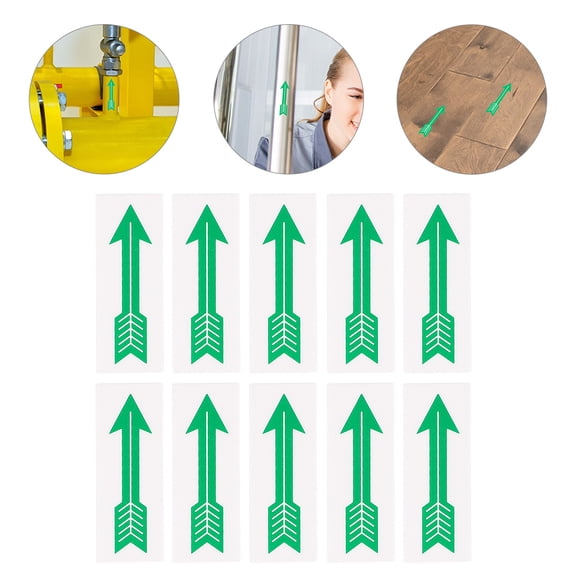 OFFIGAM 10pcs Adhesive Directional Sign Stickers for Decor, Paper Decals for Home, Office, and Craft Use
