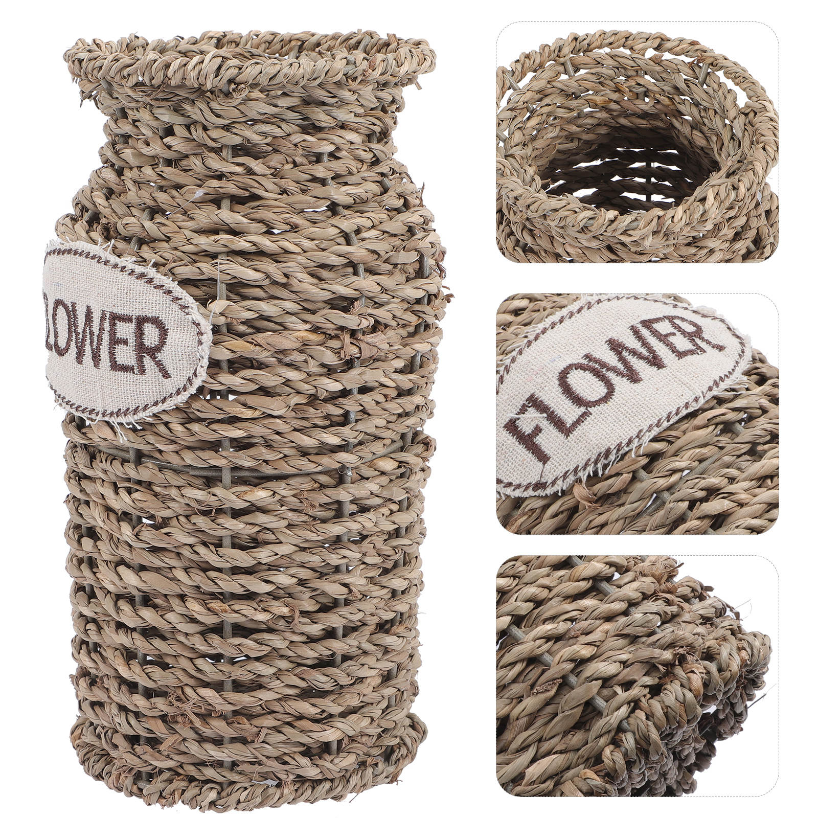Photo inspiration: Simple Chic Architecture Reference: Offigam 7 Inch Straw Woven Vase In Multi Color For