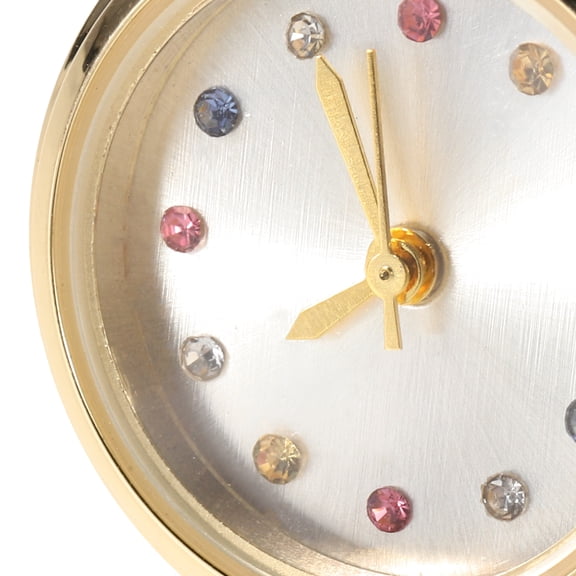 OFFIGAM Stylish Finger Watch with Rhinestones for Women's Waterproof Alloy Quartz Timekeeper
