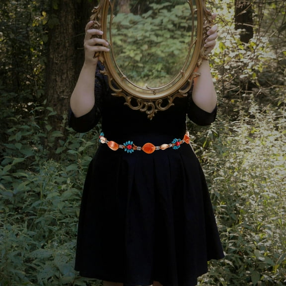 OFFIGAM Tassel Braided Waist Belt Boho Style Dancers Belt For Women Comfortable Wear 1Set